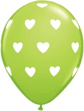 Luftballon Herzen hellgrün