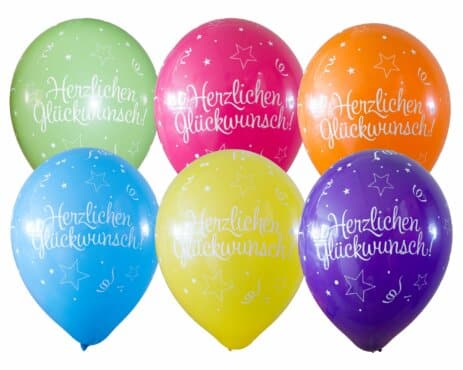Luftballon Herzlichen Glückwunsch