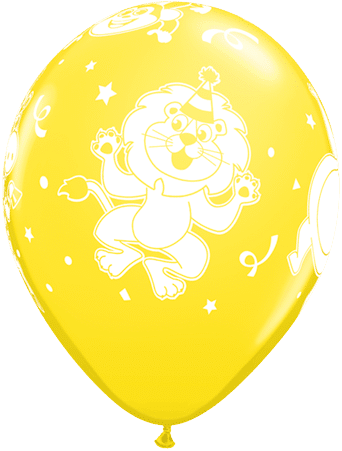 Luftballon Party-Tiere Löwe gelb