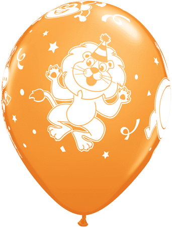 Luftballon Party-Tiere Löwe orange