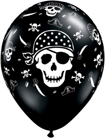 Luftballon Pirat Totenkopf
