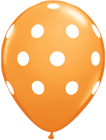 Luftballon Punkte orange