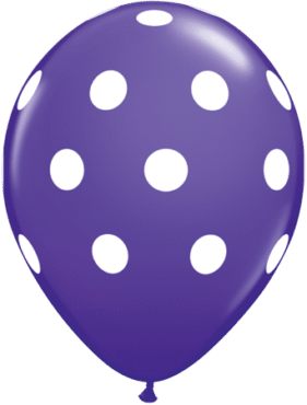 Luftballon Punkte violett