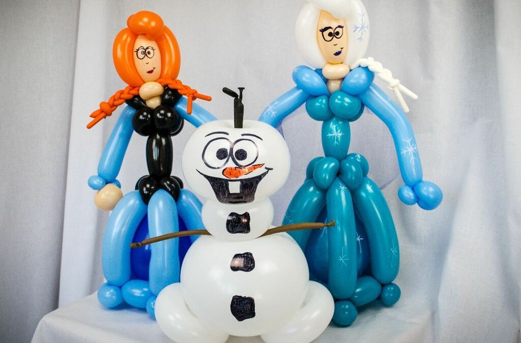 Eiskönigin Elsa, Anna und Schneemann Olaf LuftiesBallons