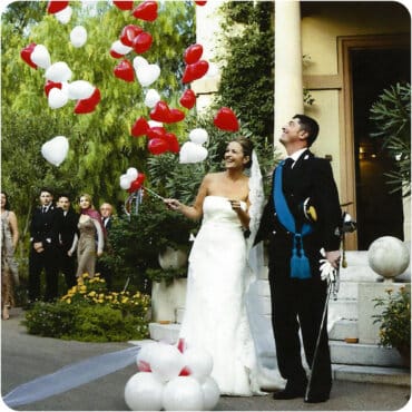 Ballon-Explosion Explosionsballon zur Hochzeit