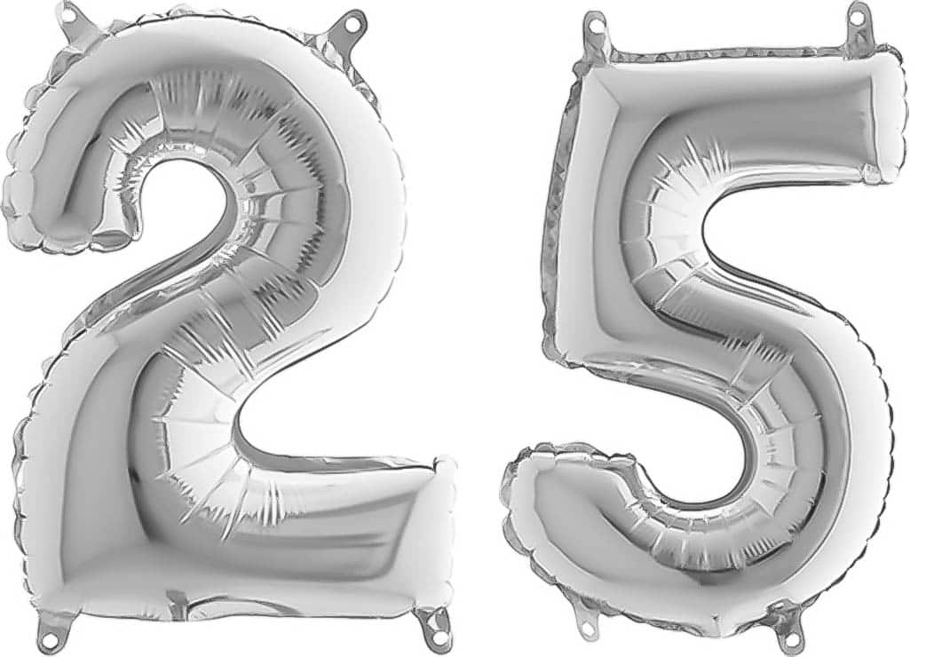 Luftballons Ø 25 cm mit Motiv Zahlen Stückzahl frei wählbar Helium Luftballon 