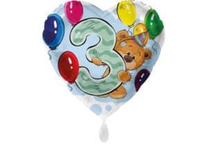 Herz Luftballon mit Bärchen