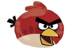 Angry Birds Vogel rot Luftballon