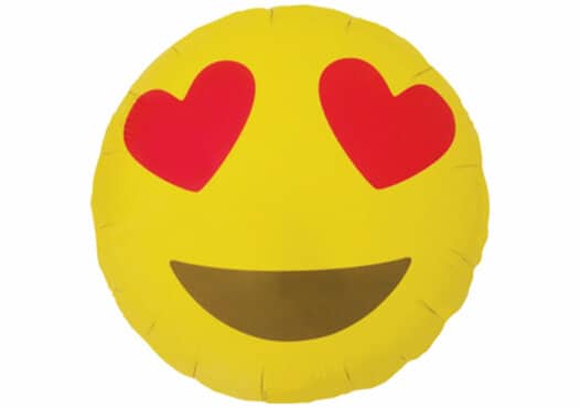 Emoji Smiley Herz Augen Luftballon