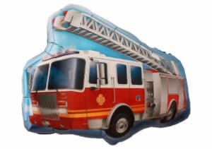 Feuerwehrwagen Drehleiter Luftballon