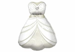 Hochzeitskleid Braut Luftballon