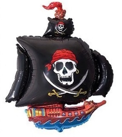 Luftballon Piratenschiff Totenkopf